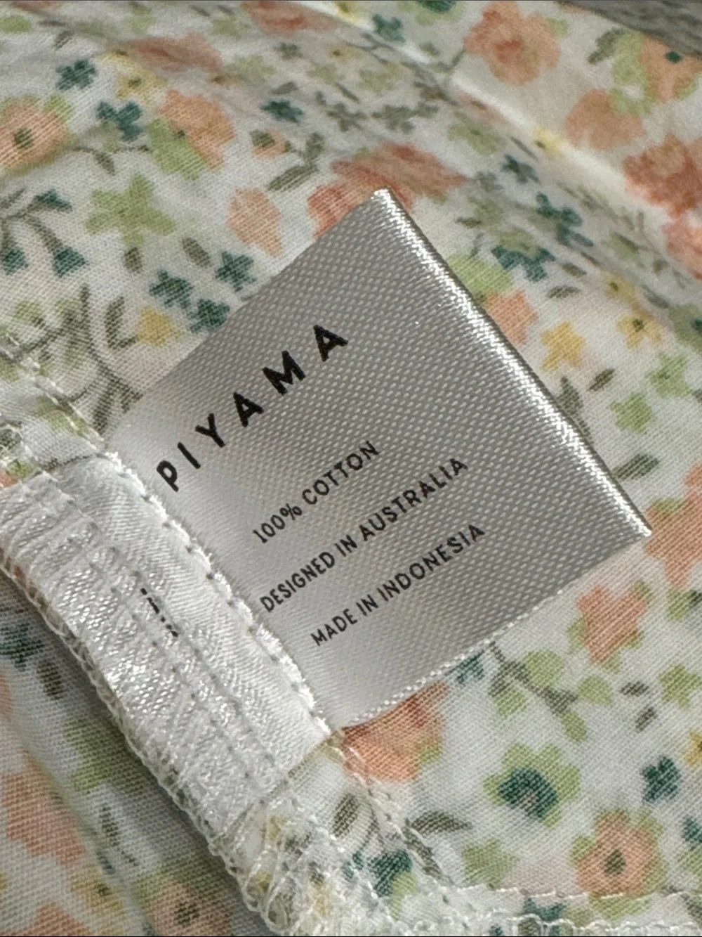 NWT | PIYAMA ~ Indah Wing Nightie - Cotton - Floret Green ~ Size XL